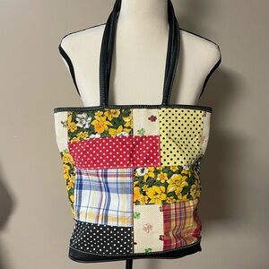 Bueno | Multicolor Floral Quilted Patchwork Tote Bag - Cottagecore Grannycore